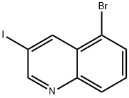 5-溴-3-碘喹啉 结构式