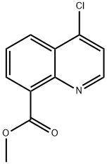 4-氯喹啉-8-羧酸甲酯 结构式