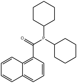 Dicyclohexylphosphino-(1-naphthalenyl)methanone Struktur