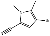 4-Bromo-1,5-dimethyl-1H-pyrrole-2-carbonitrile Struktur