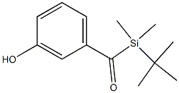 (tert-butyldimethylsilyl)(3-hydroxyphenyl)methanone Struktur