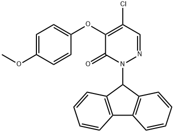 5-Chloro-2-(9H-fluoren-9-yl)-4-(4-methoxyphenoxy)-3(2H)-pyridazinone