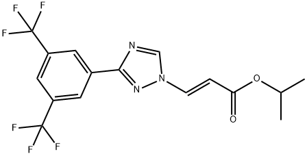 (2E)-3-[3-[3,5-bis(trifluoromethyl)phenyl]-1H-1,2,4-triazol-1-yl]-2-Propenoic acid 1-methylethyl ester Structure