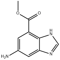 Methyl 6-amino-1H-benzo[d]imidazole-4-carboxylate Struktur