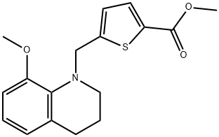 methyl 5-((8-methoxy-3,4-dihydroquinolin-1(2H)-yl)methyl)thiophene-2-carboxylate Structure
