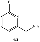 (6-Fluoropyridin-2-yl)methanamine hydrochloride 化学構造式