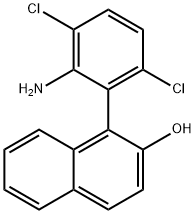 1-(2-Amino-3,6-dichlorophenyl)naphthalen-2-ol Structure