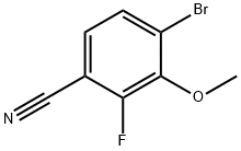 4-Bromo-2-fluoro-3-methoxybenzonitrile Structure
