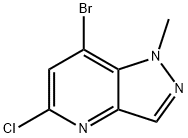 7-溴-5-氯-1-甲基-1H-吡唑并[4,3-B]吡啶,1426254-96-7,结构式
