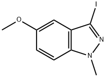 3-Iodo-5-methoxy-1-methyl-1H-indazole Structure