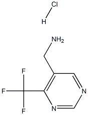 C-(4-三氟甲基嘧啶-5-基)甲胺盐酸盐 结构式