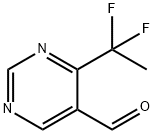 4-(1,1-Difluoro-ethyl)-pyrimidine-5-carbaldehyde 结构式