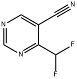 4-二氟甲基-5-氰基嘧啶 结构式