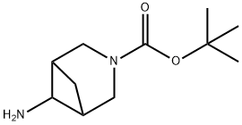tert-butyl 6-amino-3-azabicyclo[3.1.1]heptane-3-carboxylate Structure