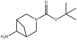 tert-butyl 6-amino-3-azabicyclo[3.1.1]heptane-3-carboxylate Struktur