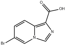 6-溴咪唑并[1,5-A]吡啶-1-羧酸 结构式