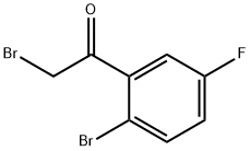 2-溴-1-(2-溴-5-氟苯基)乙酮, 1427446-94-3, 结构式