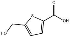 5-Hydroxymethyl-2-thiophene carbocylic acid Struktur