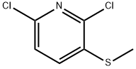2,6-Dichloro-3-(methylthio)pyridine 化学構造式
