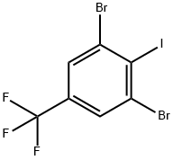 2,6-二溴-1-碘-4-(三氟甲基)苯,1428234-52-9,结构式