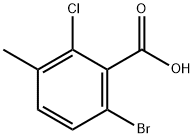 6-Bromo-2-chloro-3-methylbenzoic acid Structure