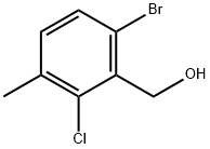 6-溴-2-氯-3-甲基苯甲醇, 1428234-79-0, 结构式