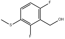 2,6-Difluoro-3-(methylthio)benzyl alcohol Struktur