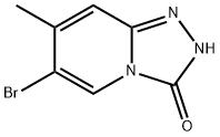 6-溴-7-甲基-[1,2,4]三唑[4,3-A]吡啶-3(2H)-酮,1428532-83-5,结构式