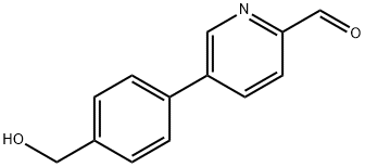 5-(4-(羟甲基)苯基)吡啶甲醛,1429099-29-5,结构式