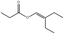 2-乙基-1-丁烯-1-基丙酸酯,142935-43-1,结构式