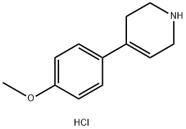 4-(4-methoxyphenyl)-1,2,3,6-tetrahydropyridine hydrochloride Struktur