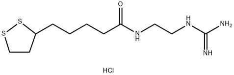 5-(1,2-dithiolan-3-yl)-N-(2-guanidinoethyl)pentanamide Structure