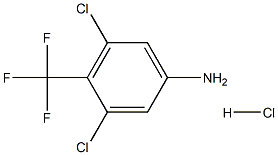 3,5-Dichloro-4-(trifluoromethyl)benzenamine hydrochloride Struktur