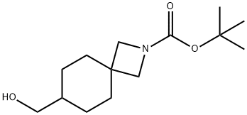 tert-butyl 7-(hydroxymethyl)-2-azaspiro[3.5]nonane-2-carboxylate, 1434141-69-1, 结构式