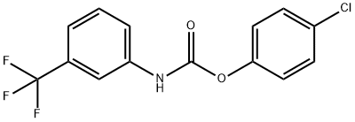 4-CHLOROPHENYL N-(3-TRIFLUOROMETHYLPHENYL)CARBAMATE Structure