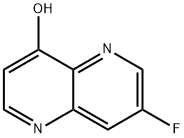7-Fluoro-[1,5]naphthyridin-4-ol 化学構造式