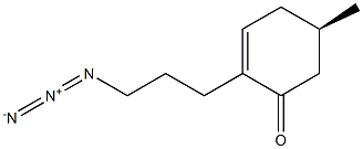 (R)-2-(3-azidopropyl)-5-methylcyclohex-2-en-1-one Structure