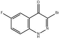 3-Bromo-6-fluoro-1H-cinnolin-4-one Structure