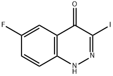 6-Fluoro-3-iodo-1H-cinnolin-4-one Structure