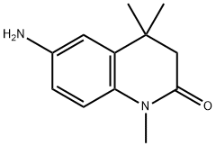 6-amino-3,4-dihydro-1,4,4-trimethylquinolin-2(1H)-one 化学構造式