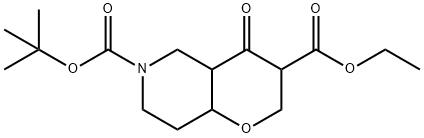 6-Tert-Butyl 3-Ethyl 4-Oxohexahydro-2H-Pyrano[3,2-C]Pyridine-3,6(7H)-Dicarboxylate|1445950-95-7