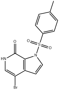 4-bromo-1-tosyl-1H-pyrrolo[2,3-c]pyridin-7(6H)-one Struktur