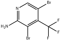 3,5-Dibromo-4-trifluoromethyl-pyridin-2-ylamine Structure