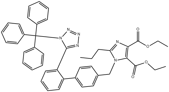 diethyl 2-propyl-1-((2'-(1-trityl-1H-tetrazol-5-yl)-[1,1'-biphenyl]-4-yl)methyl)-1H-imidazole-4,5-dicarboxylate