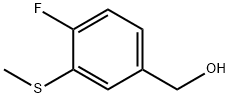 4-Fluoro-3-(methylthio)benzyl alcohol 化学構造式