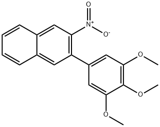 2-Nitro-3-(3,4,5-trimethoxyphenyl)naphthalene Struktur