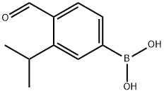 4-甲酰基-3-异丙基苯硼酸,1451390-85-4,结构式