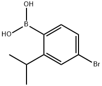 4-溴-2-异丙基苯基硼酸,1451390-88-7,结构式