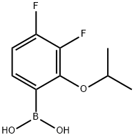 3,4-二氟-2-异丙氧基苯基硼酸,1451390-92-3,结构式