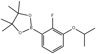 2-Fluoro-3-isopropoxyphenylboronic acid pinacol ester 化学構造式